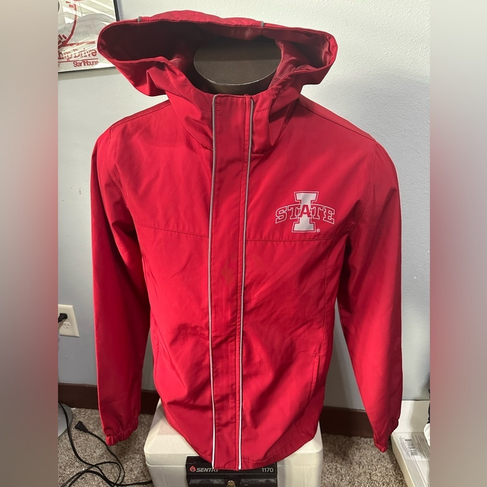 Colosseum Mens Medium Iowa State Cyclones Hooded Rain Jacket - Picture 1 of 5
